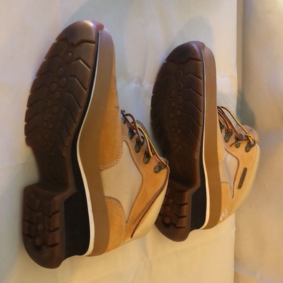 Timberland Womens Leather Fashion Wedge Boots Shoes Wheat Nubuck Size 7M - Picture 5 of 11